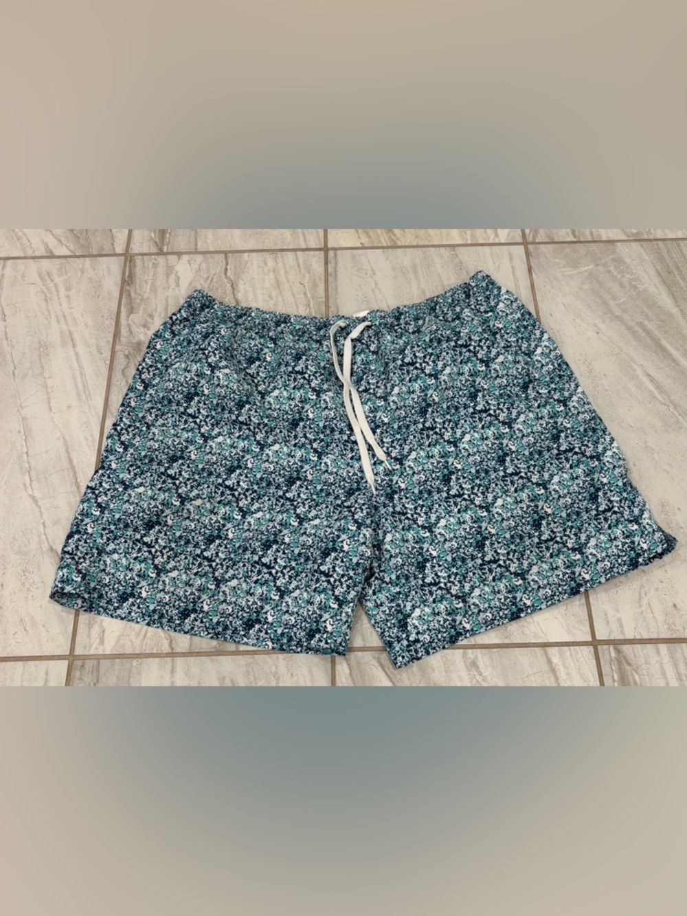 Southern Proper Mens Navy,Teal Swim Trunks Swim Shorts Size XL